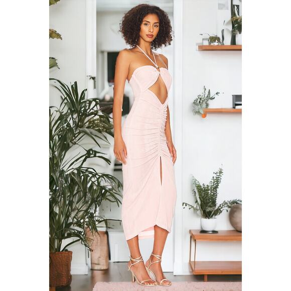NWT - L*Space Stina Midi Dress in Rose Quartz Size: XS - Picture 4 of 7